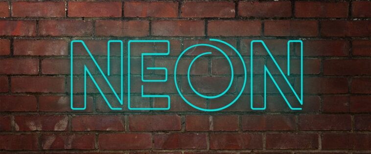 Fonte neon para design