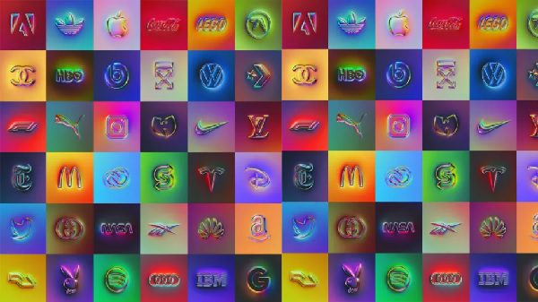 logotipos neon famosos