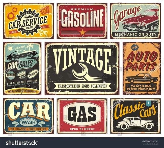 Emblemas de logotipos vintage
